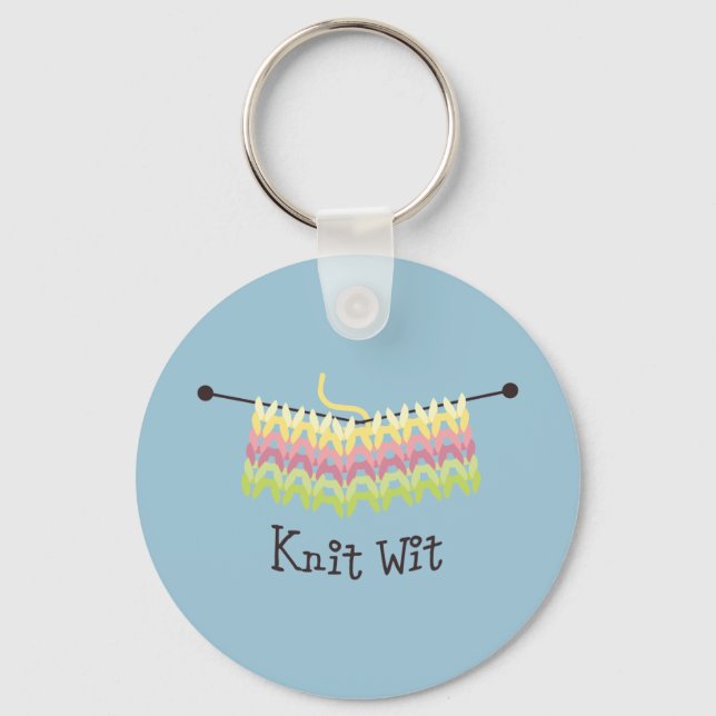 Knit Wit! Keychain (Front)