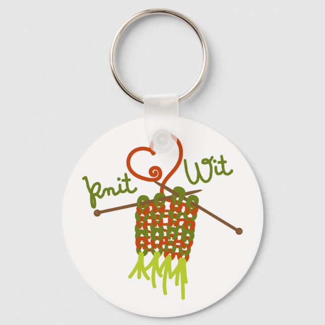 Knit Wit Keychain (Front)