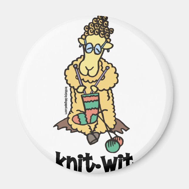 Knit-Wit Magnet (Front)