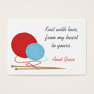 Knit With Love Knitter's Hang Tag