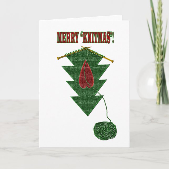 KnitmasTree Holiday Card (Front)