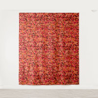 Knitted abstract Scandinavian pattern in red shade