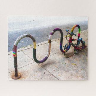 Knitted Bike Rack - Chicago, Illinois, USA  Jigsaw Puzzle