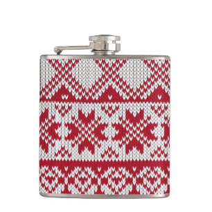 Knitted Christmas Hip Flask