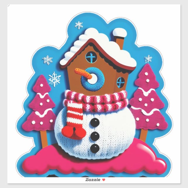 Knitted Christmas House Decor (Sheet)