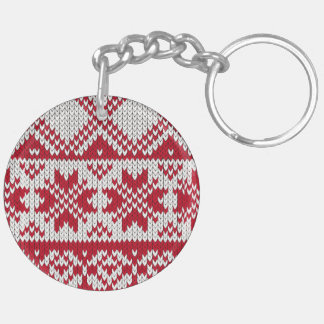 Knitted Christmas Keychain