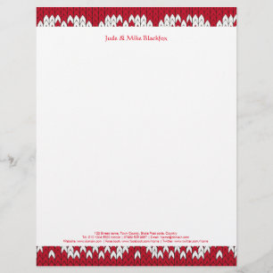 Knitted Christmas Letterhead