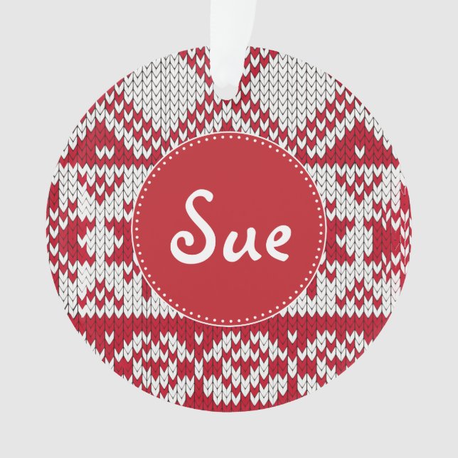 Knitted  Christmas Ornament (Front)