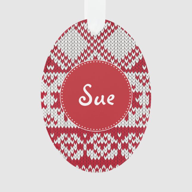 Knitted  Christmas Ornament (Front)