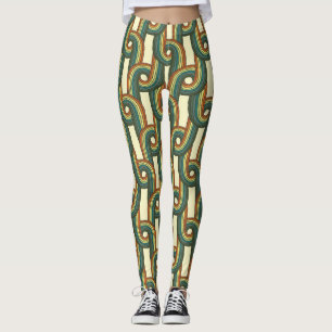 Knitted colours: hand-drawn seamless pattern. leggings