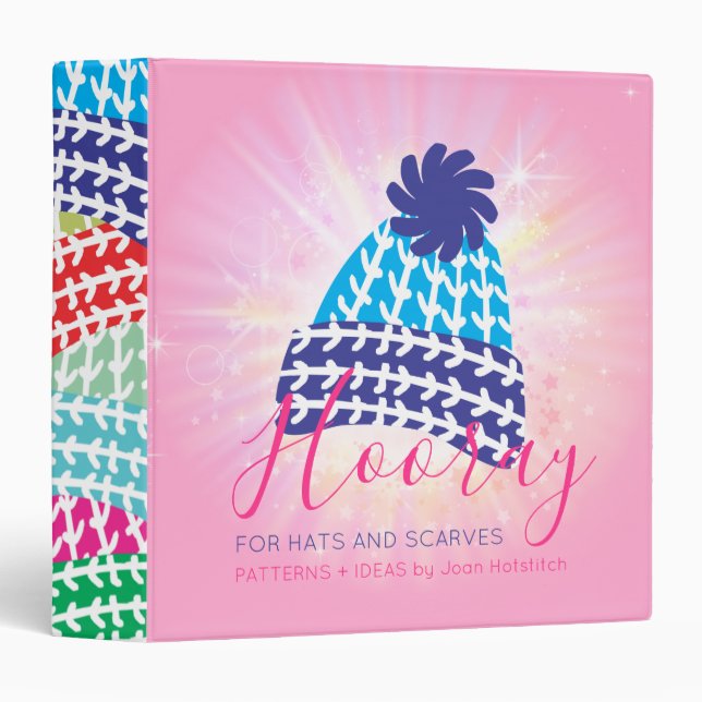 Knitted crocheted hat knitting crochet pattern binder (Front/Spine)