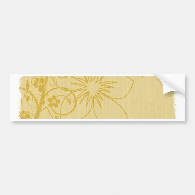 Knitted Flower Design Bumper Sticker (Front)