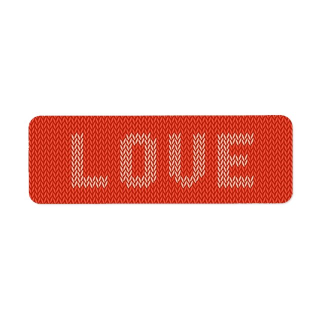 Knitted LOVE Text (Front)