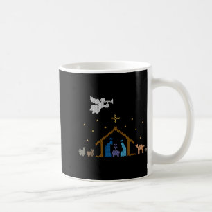 Knitted Nativity Christmas Sweater Christian Jesus Coffee Mug