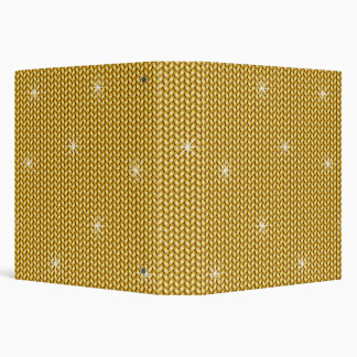 Knitted pattern in golden fairy style binder