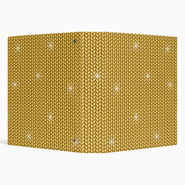 Knitted pattern in golden fairy style binder (Background)