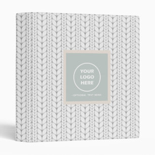 Knitted Pattern Modern Professional Logo Binder