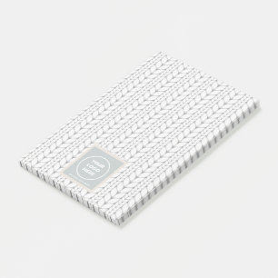 Knitted Pattern Modern Professional Logo Post-it Notes