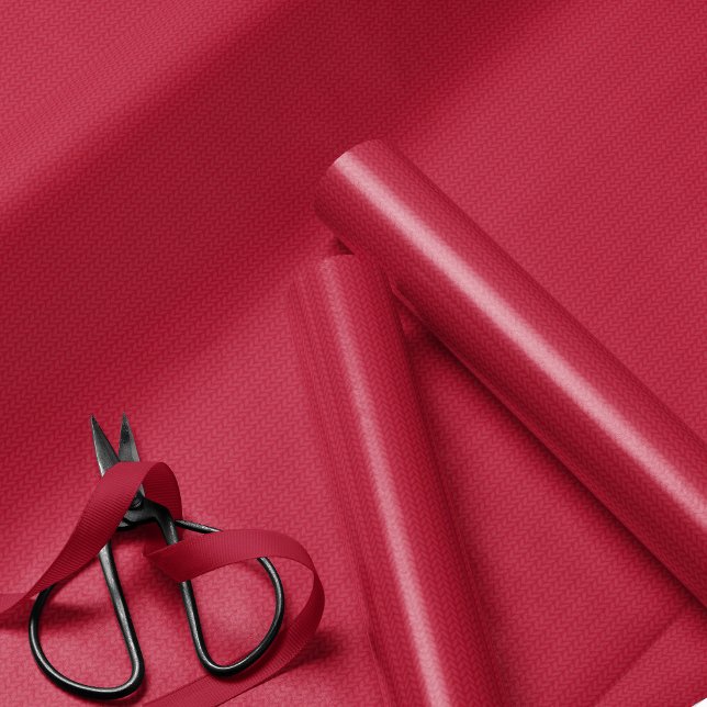 Knitted pattern simple red Christmas holiday Wrapping Paper (Creator Uploaded)