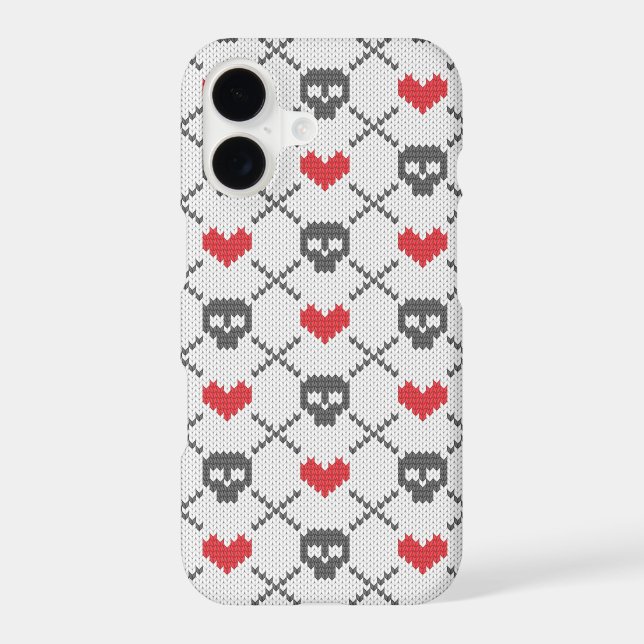Knitted pattern with skulls (Back)