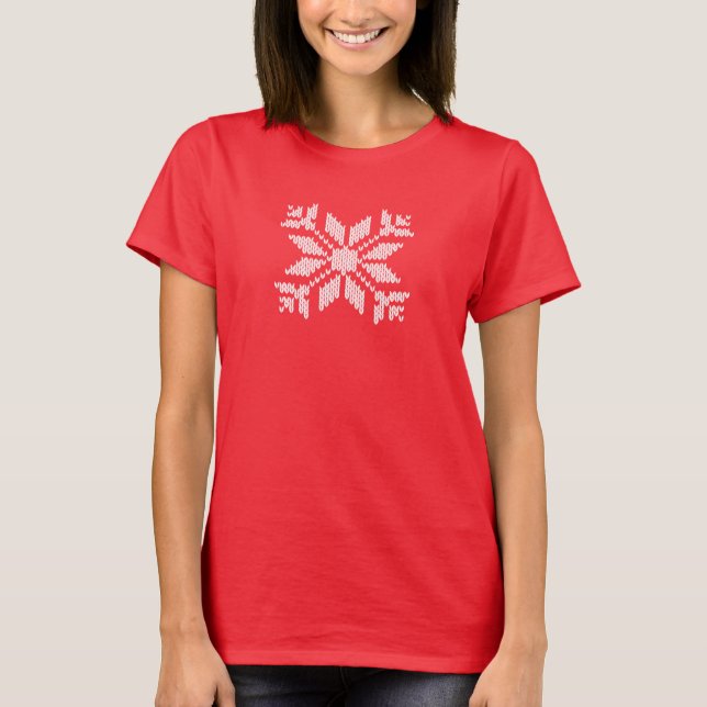 Knitted Snowflake T-Shirt (Front)