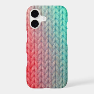Knitted Stitch Background in Gradient Colors