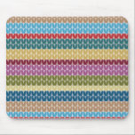Knitted Style Striped Mouse Pad<br><div class="desc">Stripey</div>