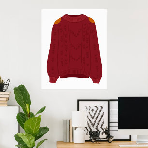 Knitted Sweater Poster
