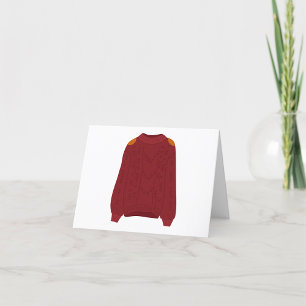 Knitted Sweater Thank You Card