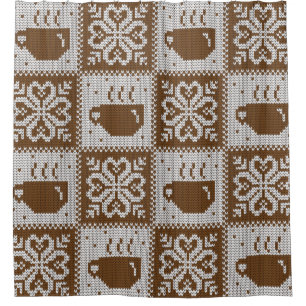 Knitted winter vintage seamless decorative pattern