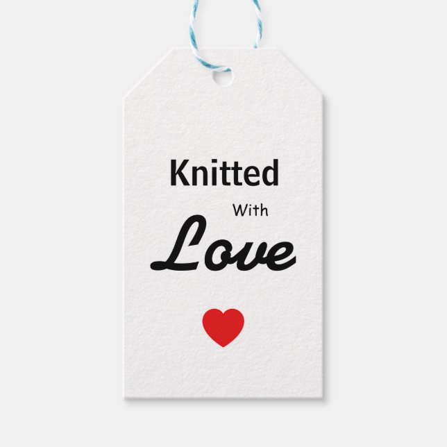 Knitted with love tag (Front)