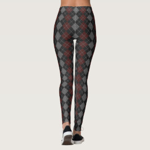 Knitted Wool Pattern Print Leggings