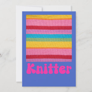Knitter, Crochet Lovers Print Invitation