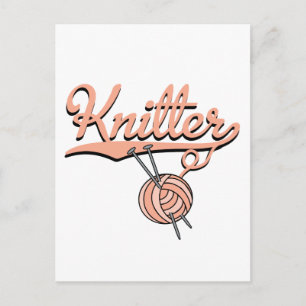 Knitter Postcard