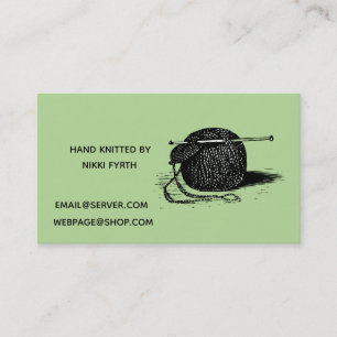 Knitters business card