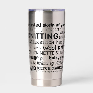 Knitter's Insulated Tumbler Travel Coffee Mug