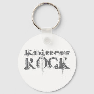 Knitters Rock Keychain
