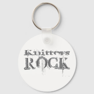 Knitters Rock Keychain