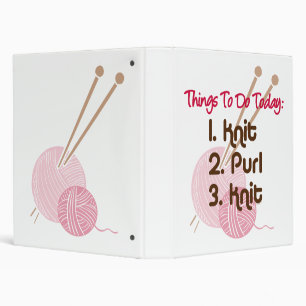 Knitters To Do List Binder