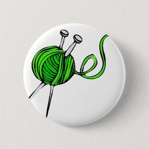 Knitting 2 Inch Round Button