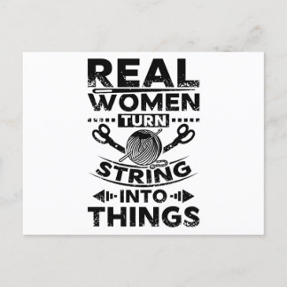 Knitting And Sewing Postcard