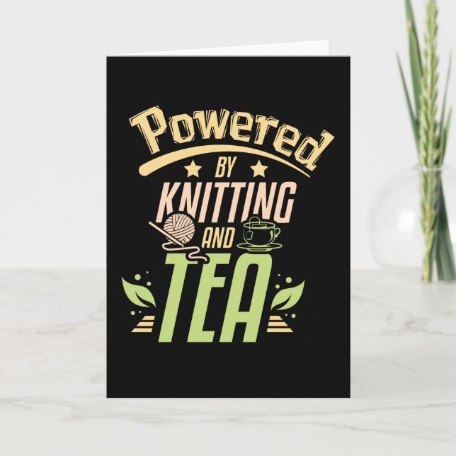 Knitting And Tea Card (Front)