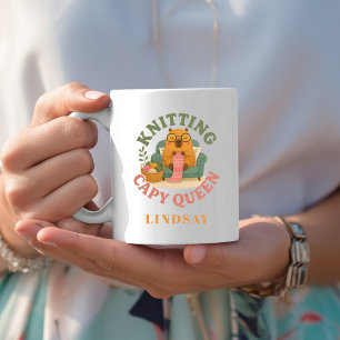 Knitting Capy Queen - Capybara Coffee Mug