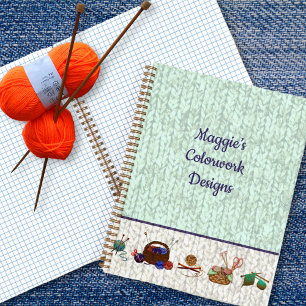 Knitting Charts Yarn Arts Hobby Notebook