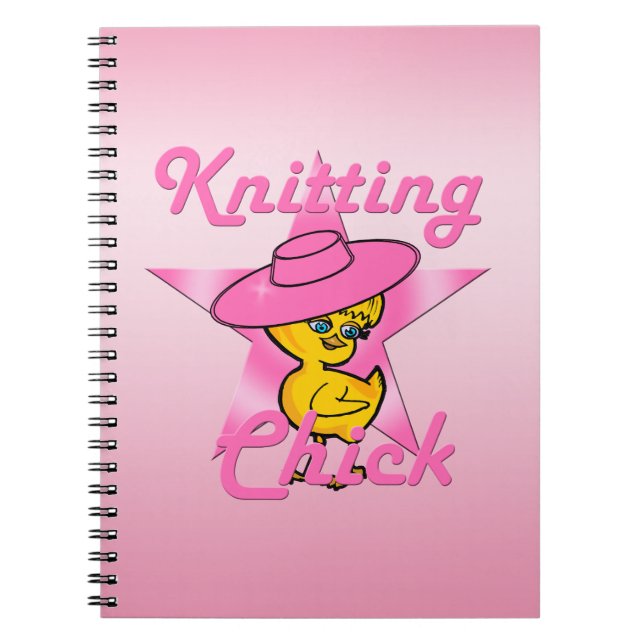 Knitting Chick #8 Notebook (Front)