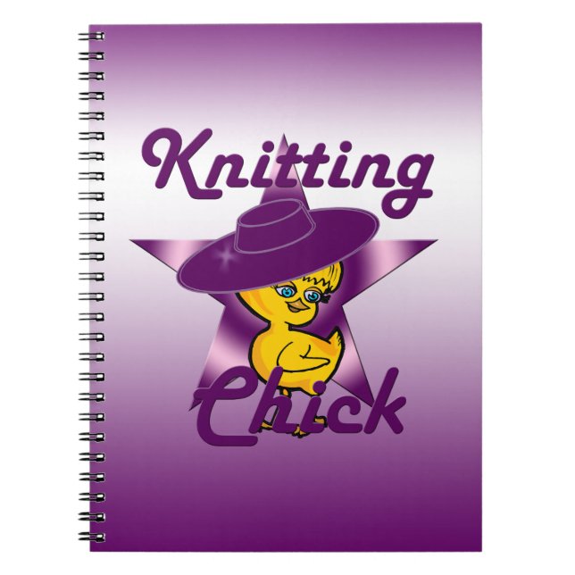 Knitting Chick #9 Notebook (Front)