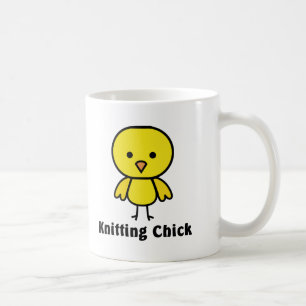 Knitting Chick Coffee Mug