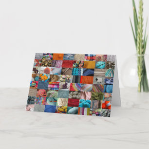 Knitting Collage Card