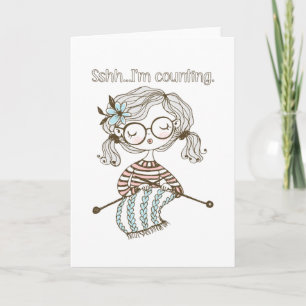Knitting craft sshh I'M Counting Card