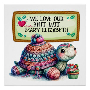 Knitting Crochet Crafts  Poster